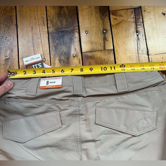 5.11 Tactical Womens 8 Fast-Tac Cargo EMS Utility Uniform Pants New Tags Tan - Picture 8 of 9